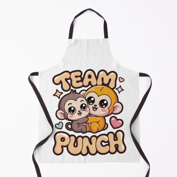 Item preview, Team Punch – Kawaii Brown & Orange Baby Monkey Best Friends Peach Sticker Graphic Tee | BFF Shirt designed and sold by DarylWelsh2024.