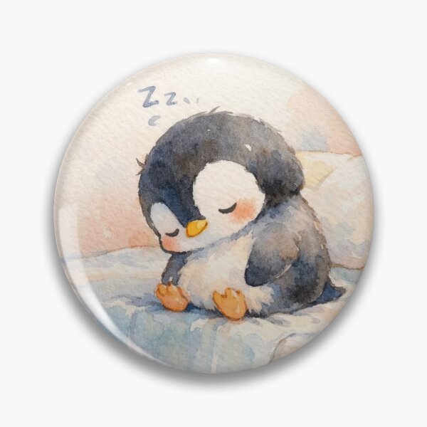Item preview, Cute Sleeping Baby Penguin Cartoon designed and sold by DoodleNestPro.