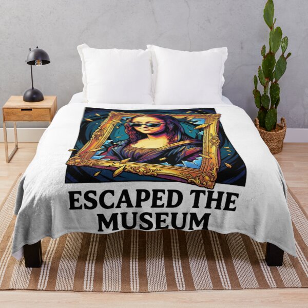 Item preview, Mona Lisa Escaped The Museum Comic Art designed and sold by Zippy Creation.