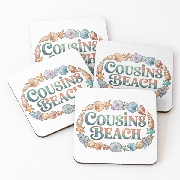 Item preview, Cousins Beach Seashell Frame Coastal Vintage Summer Art designed and sold by PixelWaveBD.
