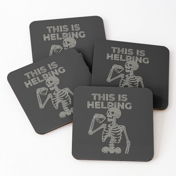 Item preview, This Is Helping Skeleton Drinking designed and sold by KeremYurtseven.