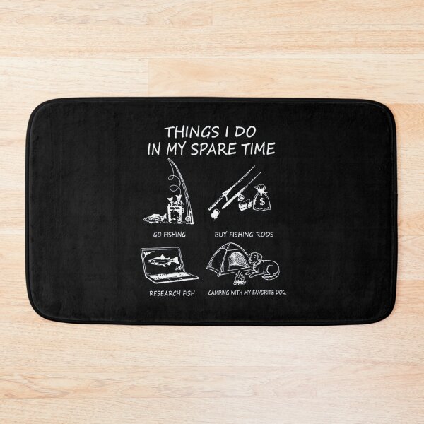 Item preview, Funny Fishing and Camping Life - Things I Do In My Spare Time designed and sold by paws-peaks-adv.