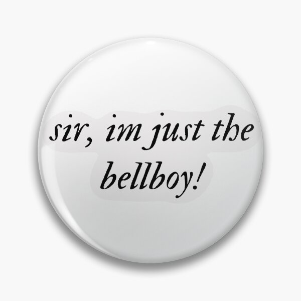 Item preview, Sir I’m Just The Bellboy Heated Rivalry Quote Sticker designed and sold by annebmeadows.