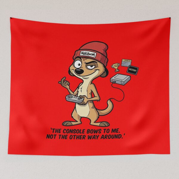 Item preview, Retro Gamer Meerkat - The Console Bows To Me designed and sold by mAXiBoOM.