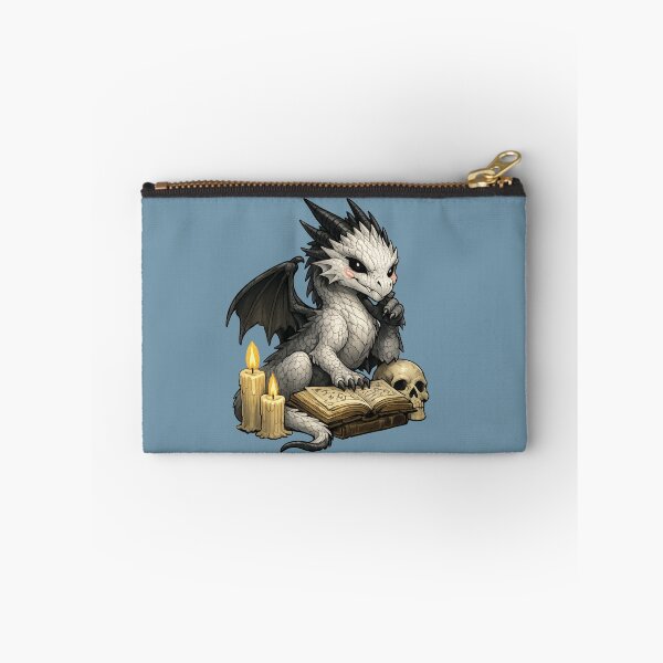 Item preview, Cute Dark Fantasy Dragon Studying Spell Book designed and sold by Hatchling Hollow.