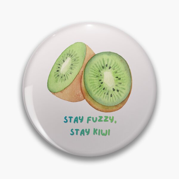 Item preview, Stay Fuzzy Stay Kiwi – Cute Kiwi Fruit Pun Watercolor Design designed and sold by Artsy Corner.