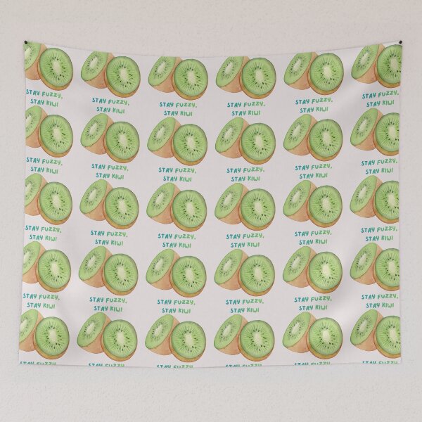 Item preview, Stay Fuzzy Stay Kiwi – Cute Kiwi Fruit Pun Watercolor Design designed and sold by Artsy Corner.