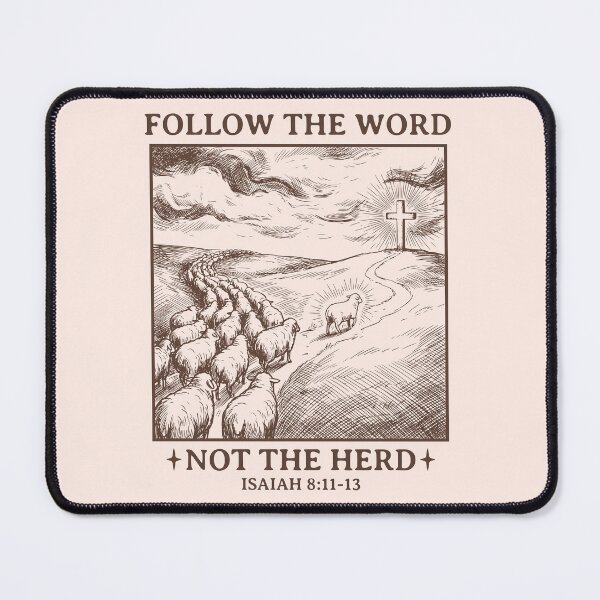 Item preview, Follow The Word Not The Herd Bible Verse Christian Faith Inspirational Message designed and sold by KLArtzStore.