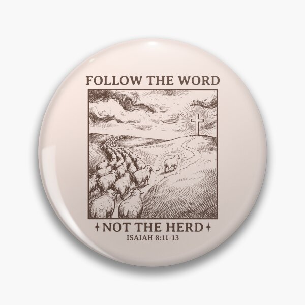Item preview, Follow The Word Not The Herd Bible Verse Christian Faith Inspirational Message designed and sold by KLArtzStore.