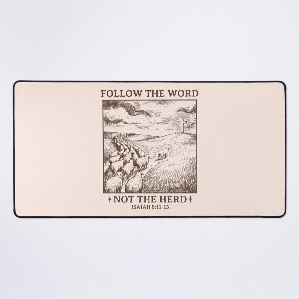 Item preview, Follow The Word Not The Herd Bible Verse Christian Faith Inspirational Message designed and sold by KLArtzStore.
