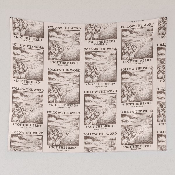 Item preview, Follow The Word Not The Herd Bible Verse Christian Faith Inspirational Message designed and sold by KLArtzStore.