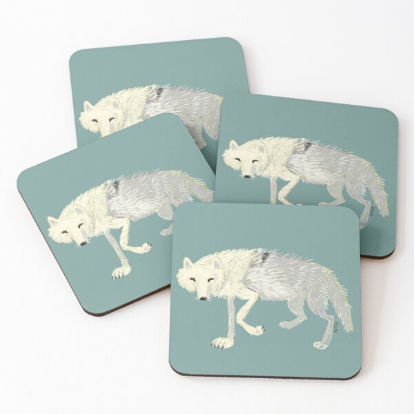 Item preview, Totem Arctic wolf blue-grey designed and sold by belettelepink.