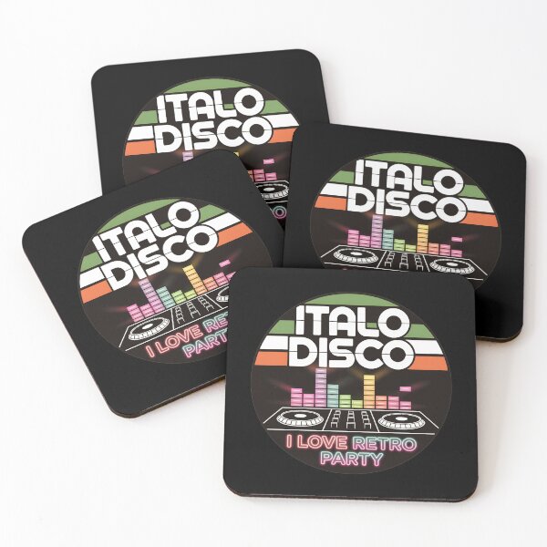 Item preview, Italo Disco Retro Party – Vintage 80s DJ Club Vibes designed and sold by ArcticFoxStudio.