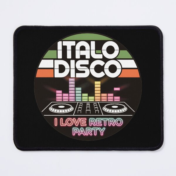 Item preview, Italo Disco Retro Party – Vintage 80s DJ Club Vibes designed and sold by ArcticFoxStudio.