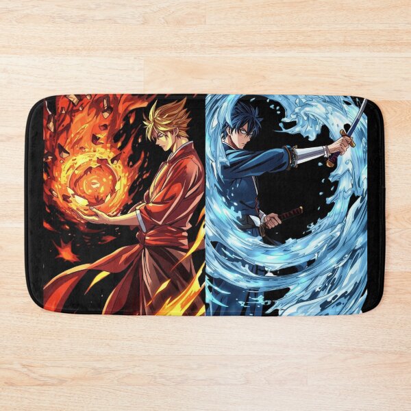 Item preview, Volcanic Fire and Spiral Water Anime Warrior Duel designed and sold by Animepopstudio.