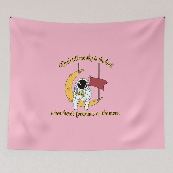 Item preview, Beyond Limits Footprints on the Moon & Cosmic Inspiration designed and sold by Inkworksbyshery.