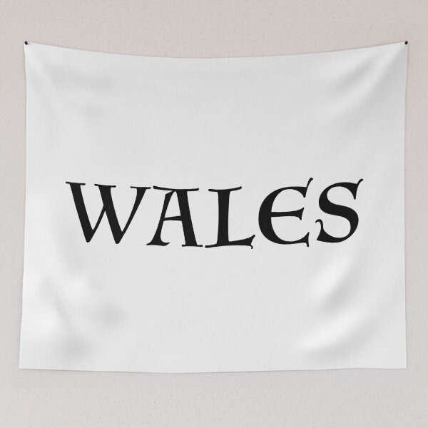 Item preview, Wales old medieval style text (Black) designed and sold by STUDIO-72.