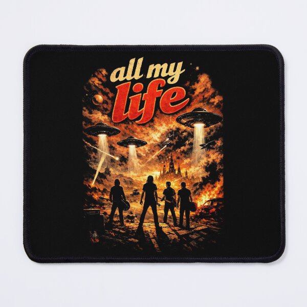 Item preview, All My Life Retro Sci-Fi UFO Invasion Art designed and sold by hudhagha.