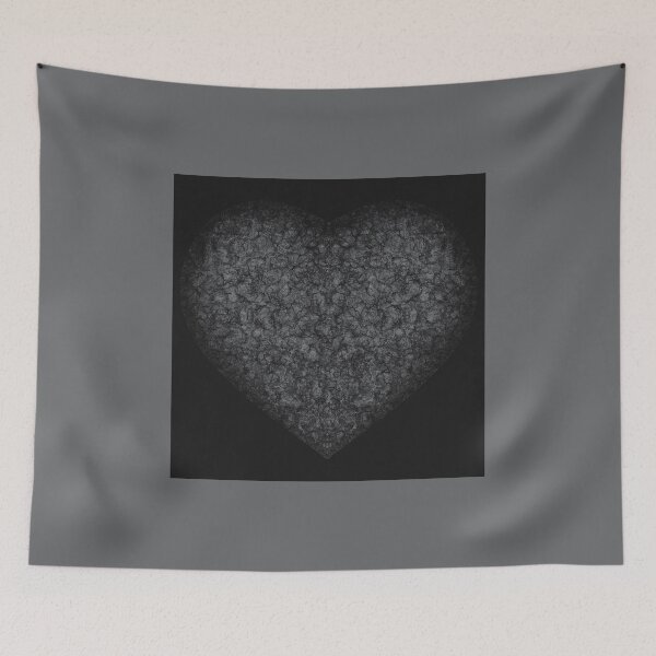 Item preview, Stone "Exhausted Heart" on a black background designed and sold by Cherevan.