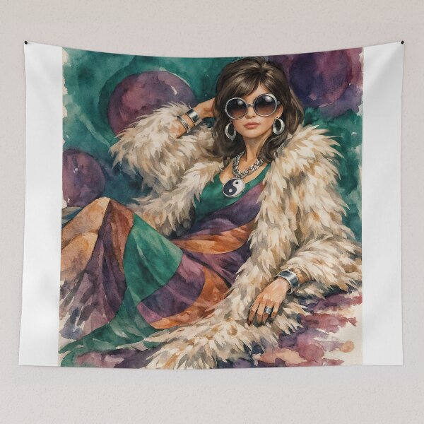 Item preview, Bohemian Dream – Retro Watercolor Style designed and sold by ForeverPrintsOK.