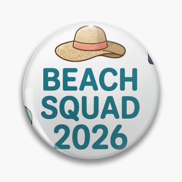 Item preview, Beach Squad 2026 Summer Essentials Vacation Icon Art designed and sold by PixelWaveBD.