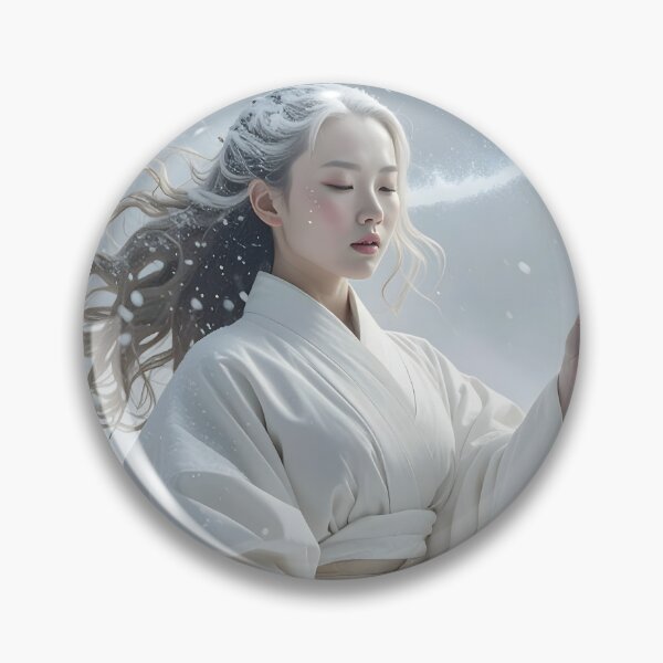 Item preview, Snow Spirit Hourglass — Winter Mystic Priestess designed and sold by Schoenenwald - Illustrations Uniques et Originales.