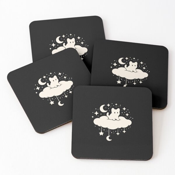 Item preview, Dreamy Cat-Sitting On Cloud With Stars designed and sold by PopStars1993.