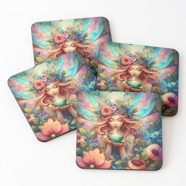Item preview, Fairy drinking coffee designed and sold by The Coffee Critters.