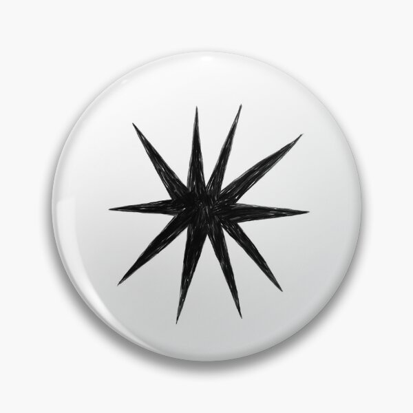 Item preview, Black Occult Star Gothic Tattoo Symbol designed and sold by AnnaVikhrArt.