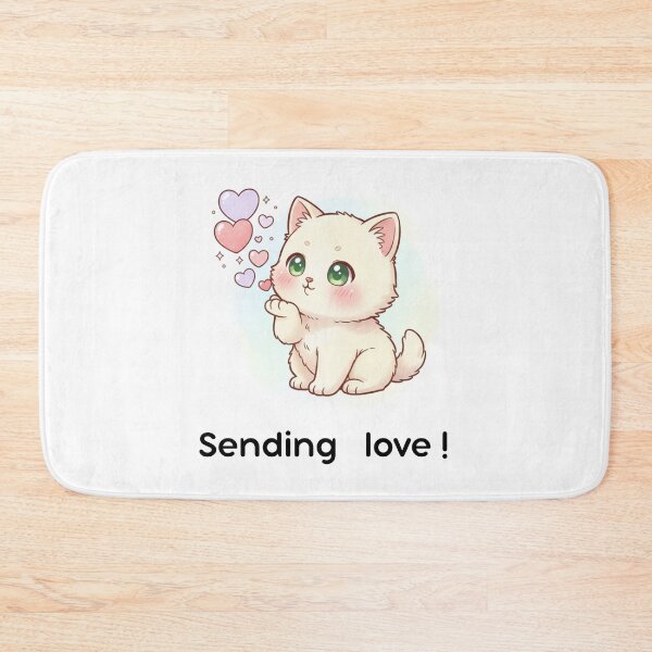 Item preview, Cute Kawaii Cat Sending Love designed and sold by HALYNA070824.