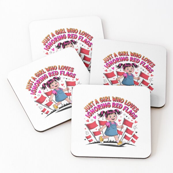 Item preview, Just a Girl Who Loves Ignoring Red Flags designed and sold by DigitalDream11.