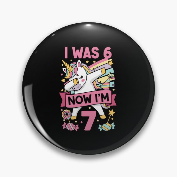 Item preview, Unicorn 6 7 Birthday I-Was-6-Now-I-am-7 designed and sold by PopStars1993.