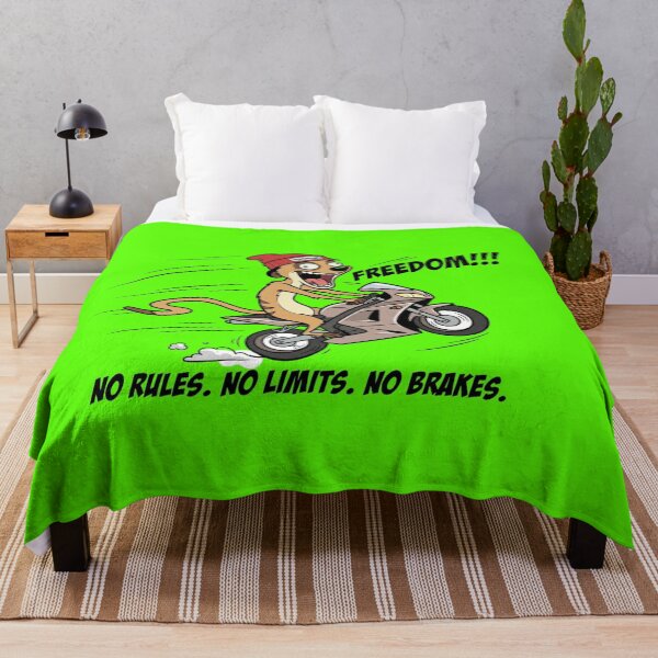 Item preview, Adrenaline Junkie Meerkat - No Rules No Limits designed and sold by mAXiBoOM.