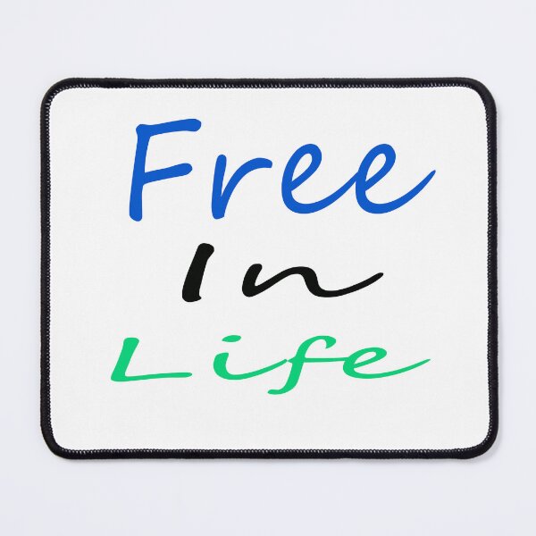 Item preview, Free in Life Motivational Quote Design designed and sold by Naman-Sticker.