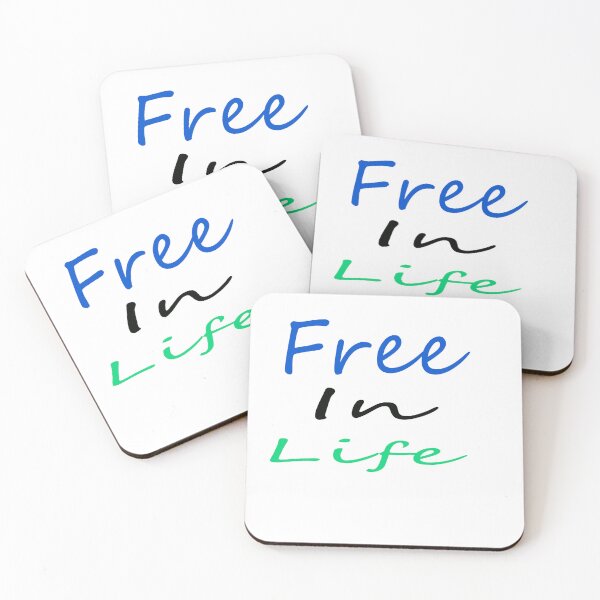 Item preview, Free in Life Motivational Quote Design designed and sold by Naman-Sticker.