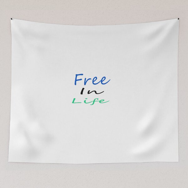 Item preview, Free in Life Motivational Quote Design designed and sold by Naman-Sticker.