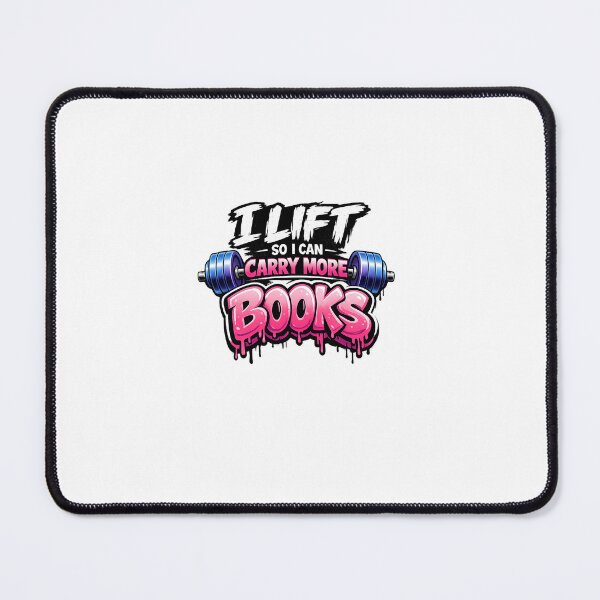 Item preview, Lift So I Can Carry More Books Reading Lovers Cute Bibliophile Strength Training designed and sold by Designs That Speak ✨.