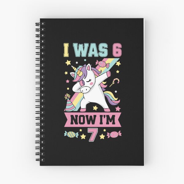 Item preview, 7th Birthday Unicorn I Was 6 Now I am 7 designed and sold by PopStars1993.