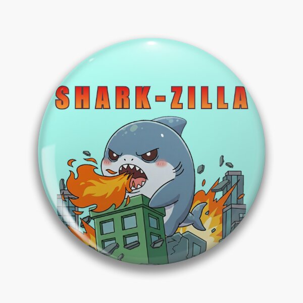 Item preview, Sharkzilla Chibi Kaiju Destroying City designed and sold by Nature's Chibis.