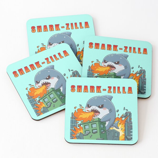 Item preview, Sharkzilla Chibi Kaiju Destroying City designed and sold by Nature's Chibis.