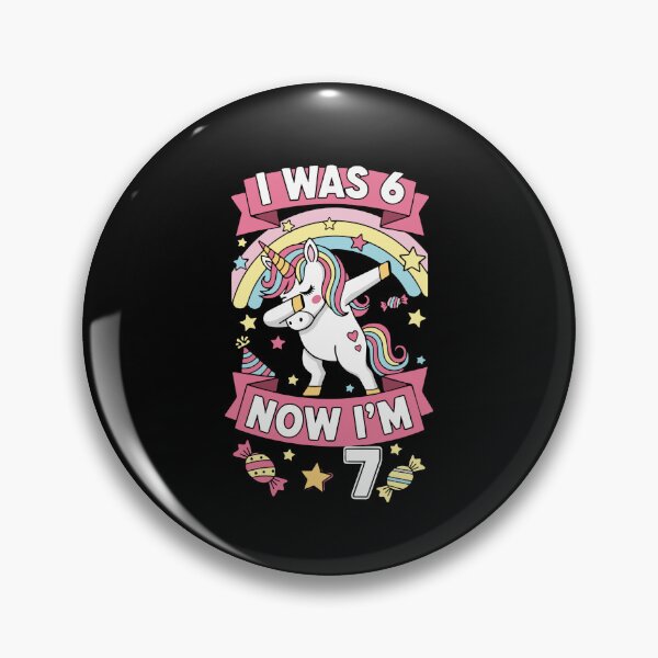 Item preview, Unicorn Birthday I Was 6 Now I am 7 designed and sold by PopStars1993.