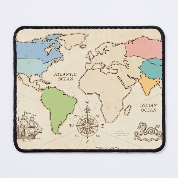 Item preview, Realistic Land Proportions World Map designed and sold by octozap.