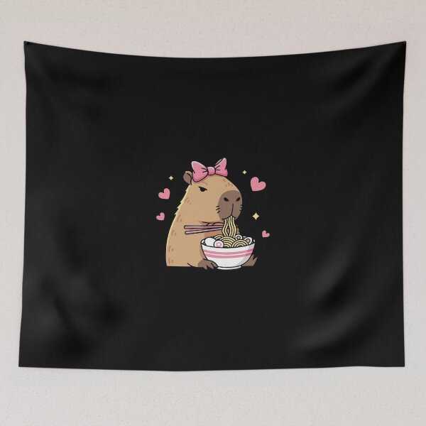 Item preview, Cute Capybara Ramen Kawaii Capy Lover designed and sold by PopStars1993.