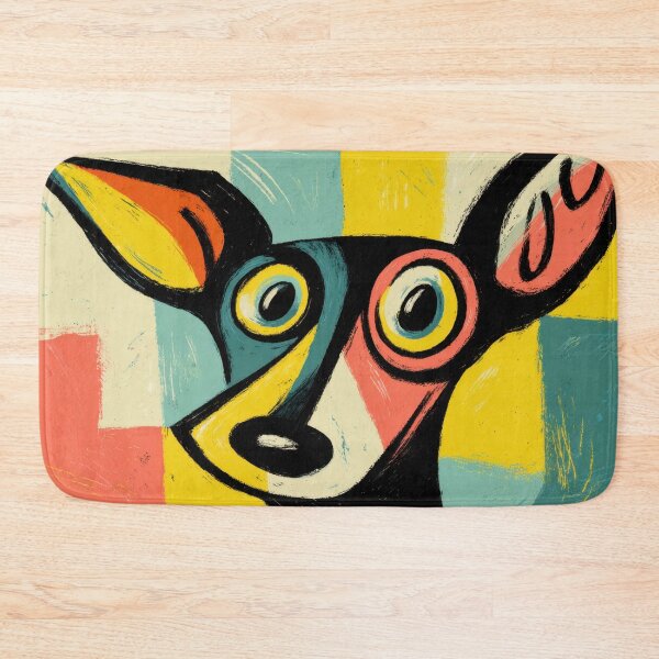 Item preview, Colorful dog art in modern style designed and sold by anytka.