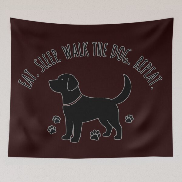Item preview, Eat Sleep Walk the Dog Repeat designed and sold by Moxie Ink Lady.