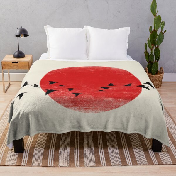 Item preview, Birds fly across the red circle designed and sold by anytka.