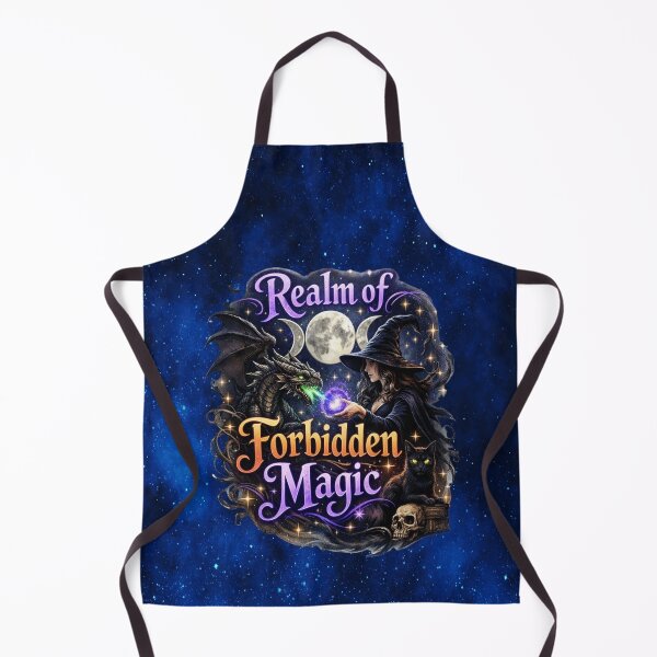 Item preview, Realm of Forbidden Magic – Witch, Dragon & Triple Moon Fantasy designed and sold by MysticOzzy.