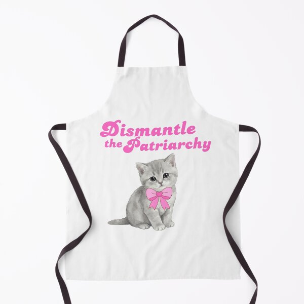 Item preview, Dismantle the Patriarchy – Cute Feminist Cat Sticker designed and sold by SadGrrlsClub.