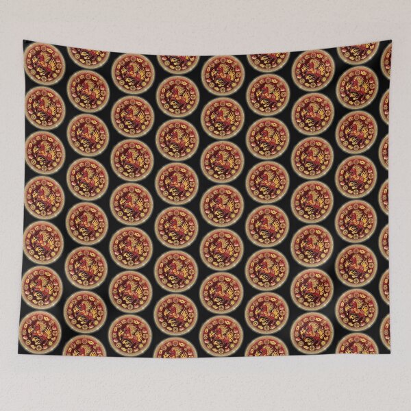 Item preview, Chinese Zodiac Fire Horse 2026 Feng Shui Prosperity Mandala designed and sold by PixelQ.