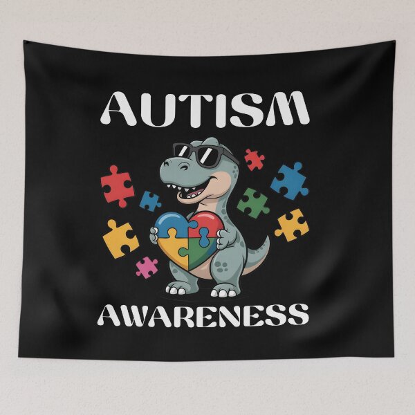 Item preview, Autism Awareness PNG, Dinosaur Puzzle Funny Dino Lover Design, Dinosaur Neurodiversity Puzzle designed and sold by NewaveBoutique.